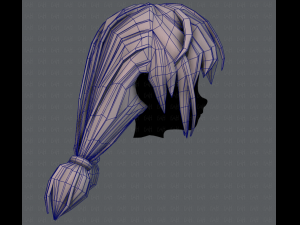 3d hair style for girl v38 3Dモデル