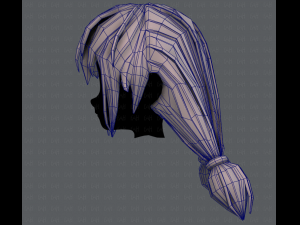 3d hair style for girl v38 3Dモデル