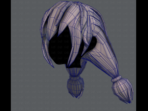 3d hair style for girl v38 3Dモデル