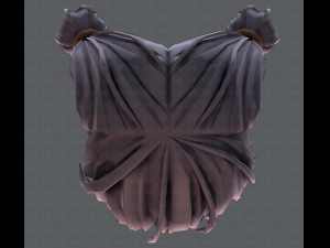 3d hair style for girl v38 3Dモデル