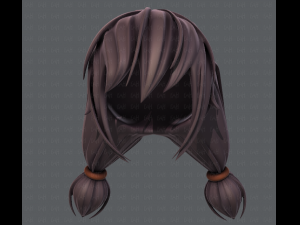 3d hair style for girl v38 3Dモデル