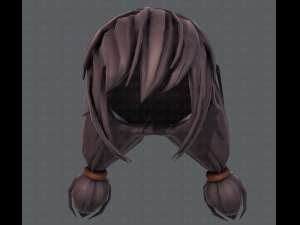 3d hair style for girl v38 3Dモデル