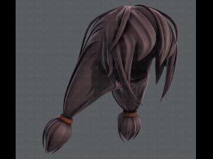 3d hair style for girl v38 3Dモデル