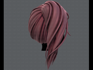 3d hair style for girl v39 3D 模型