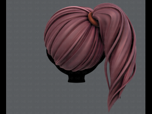 3d hair style for girl v39 3D 模型