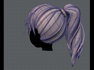 3d hair style for girl v39 3D 模型