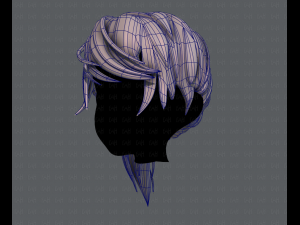 3d hair style for girl v39 3D 模型