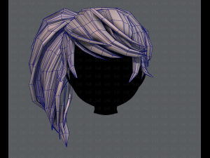 3d hair style for girl v39 3D 模型