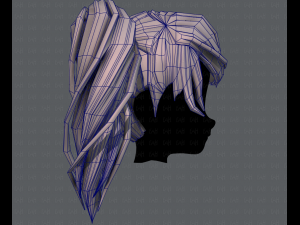 3d hair style for girl v39 3D 模型