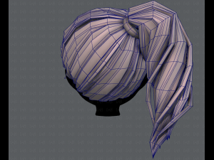 3d hair style for girl v39 3D 模型