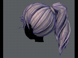 3d hair style for girl v39 3D 模型