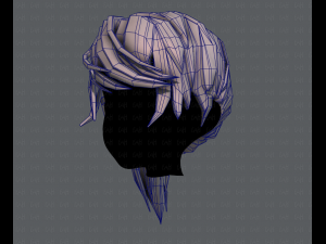 3d hair style for girl v39 3D 模型