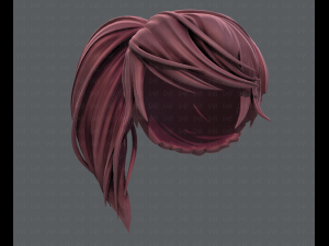 3d hair style for girl v39 3D 模型