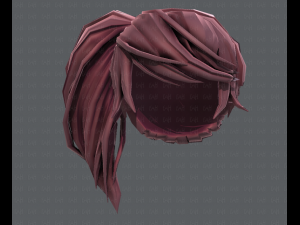 3d hair style for girl v39 3D 模型