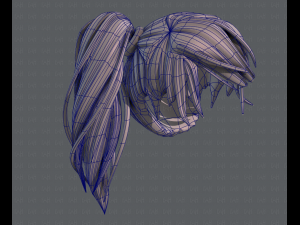 3d hair style for girl v39 3D 模型