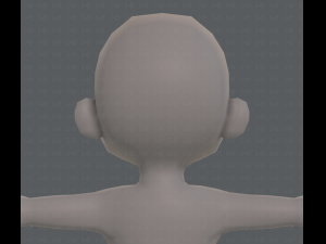 base mesh boy character v08 3D मॉडल