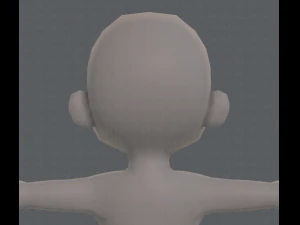 base mesh boy character v08 3D Model