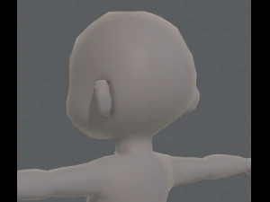 base mesh boy character v08 3D Model