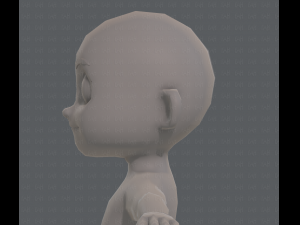 base mesh boy character v08 3D मॉडल