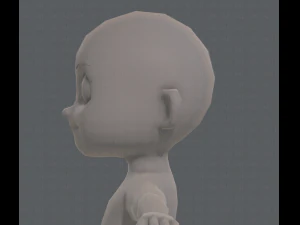 base mesh boy character v08 3D Model