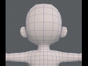base mesh boy character v08 3D मॉडल