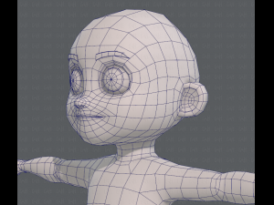 base mesh boy character v08 3D मॉडल
