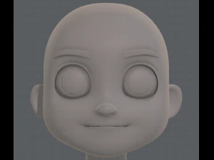 base mesh boy character v08 3D Model