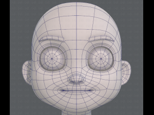 base mesh boy character v08 3D मॉडल