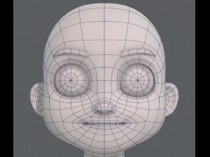 base mesh boy character v08 3D Model