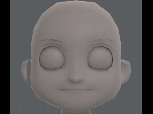 base mesh boy character v08 3D Model