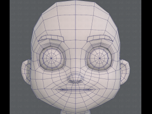 base mesh boy character v08 3D मॉडल