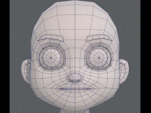 base mesh boy character v08 3D Model