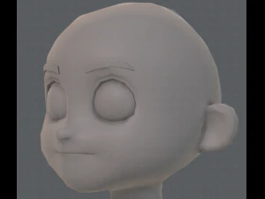 base mesh boy character v08 3D Model