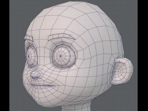 base mesh boy character v08 3D Model
