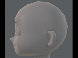 base mesh boy character v08 3D Model