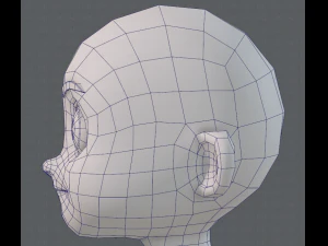 base mesh boy character v08 3D Model