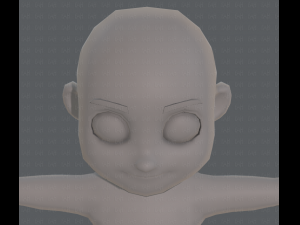 base mesh boy character v08 3D मॉडल