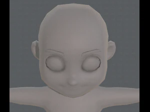 base mesh boy character v08 3D Model