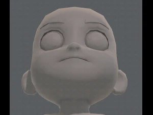 base mesh boy character v08 3D Model