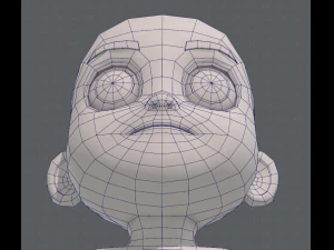 base mesh boy character v08 3D Model