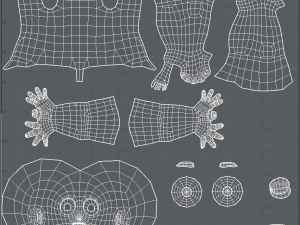 base mesh boy character v08 3D मॉडल