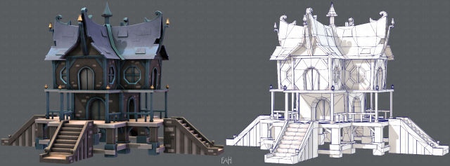 house cartoon v03 Modelo 3D .c4d .max .obj .3ds .fbx .stl .blend 
