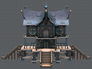 house cartoon v03 Modelo 3D