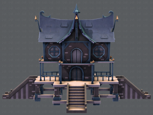 house cartoon v03 Modelo 3D