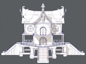 house cartoon v03 3D Model