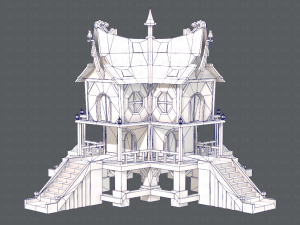 house cartoon v03 Modelo 3D
