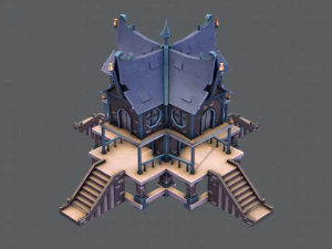 house cartoon v03 3D Model