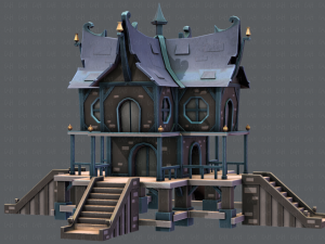 house cartoon v03 Modelo 3D