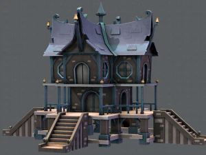 house cartoon v03 3D Model
