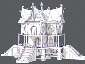 house cartoon v03 Modelo 3D